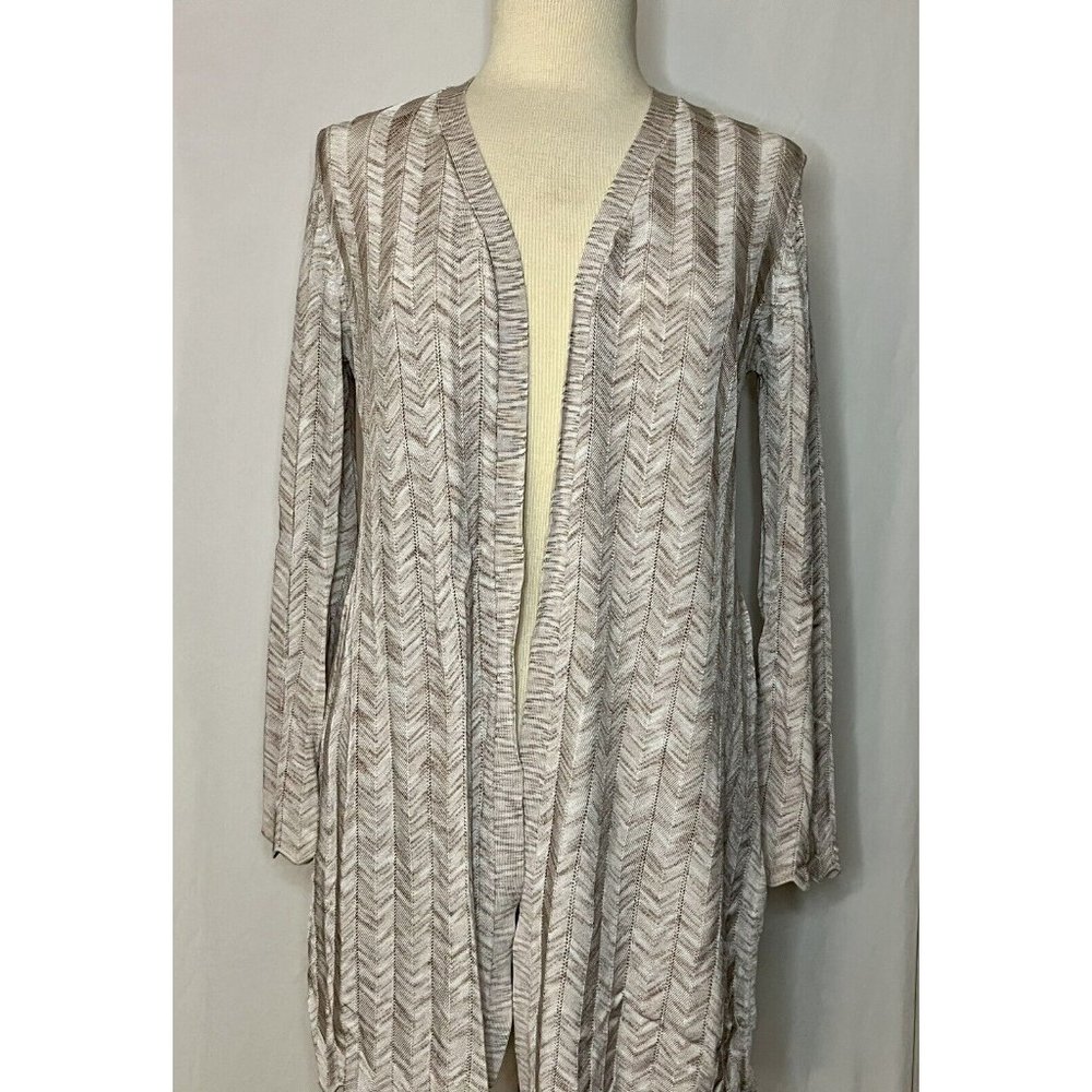 Women’s White House Black Market Beige Cardigan Size Medium